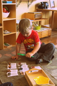 Luke with Fossils